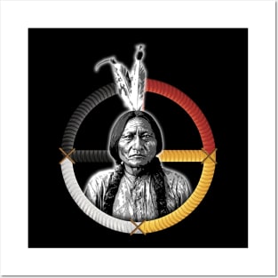 MEDICINE WHEEL 2 Chief Tȟatȟáŋka Íyotanke (Sitting Bull) Posters and Art